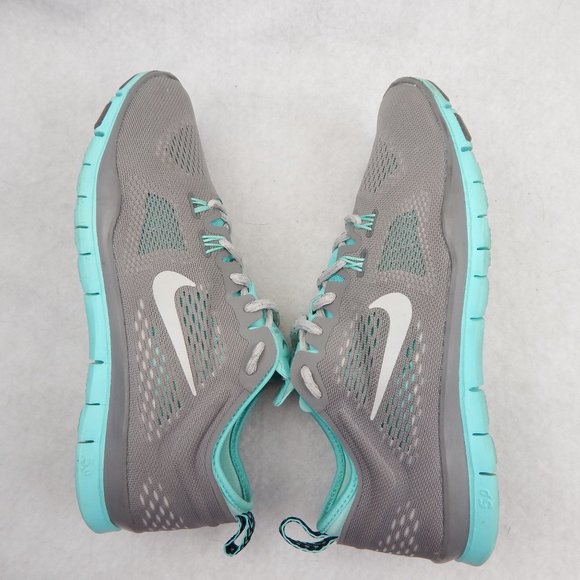 Nike Womens Free 5.0 Tr Fit 4 629496-200 Gray Mint Running Shoes Lace Up Size 8. - Picture 8 of 11